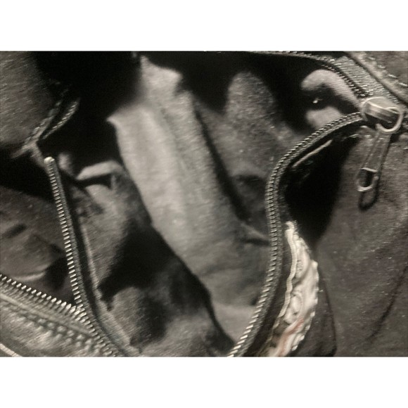 Vintage 60s-70s Francois Villon Black Leather Purse with Leather Strap - Picture 7 of 16